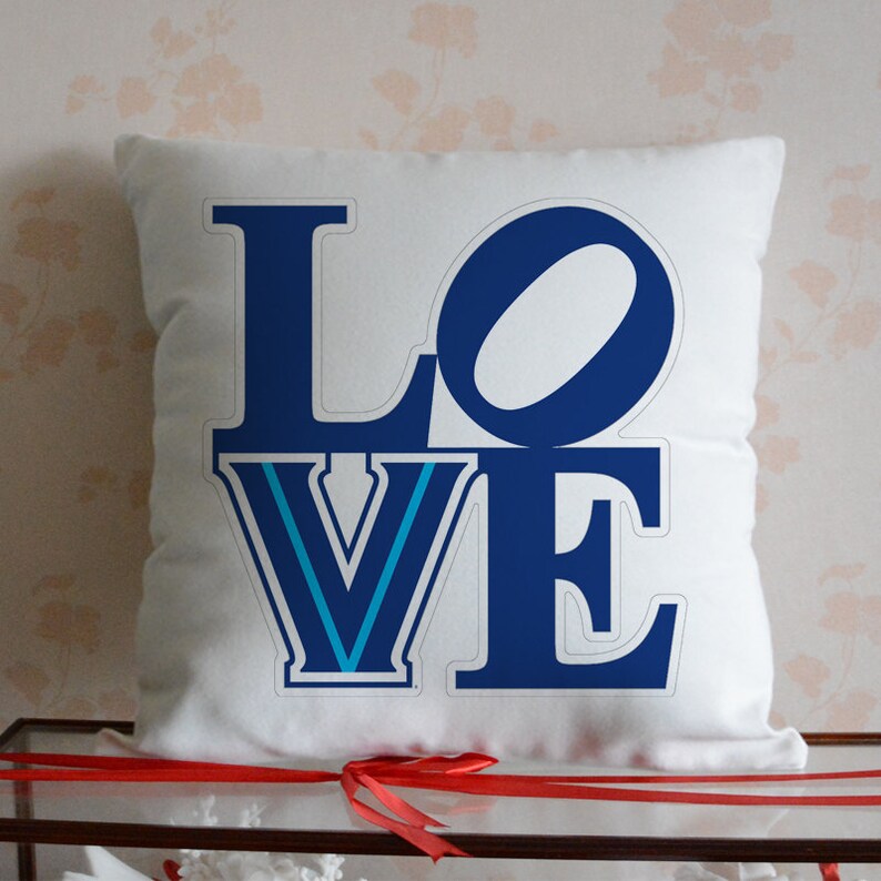 Love pillow cover villanova pillow cover wedding gift Etsy