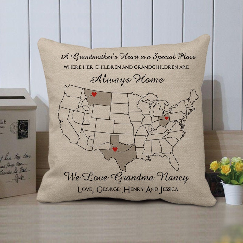Personalized grandma gifts Long Distance Grandma Pillow Etsy