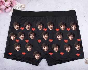 Valentines Gift For Him,Personalized Boxers for Men,Personalized Face Boxers for Groom,Custom Photo Husband Boxers,Gifts for him,Birthday