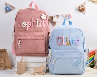 Gepersonaliseerde peuterrugzak, kinderrugzak met naam, cadeau voor kinderen, cadeau schoolrugzak, rugzak terug naar school, rugzak kleuterschool