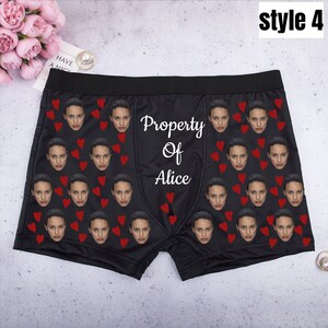 Ropa Interior Personalizada P O Boxer Para Él, Novio, Marido