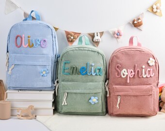 Gepersonaliseerde peuterrugzak, kinderrugzak met naam, cadeau voor kinderen, cadeau schoolrugzak, rugzak terug naar school, rugzak kleuterschool