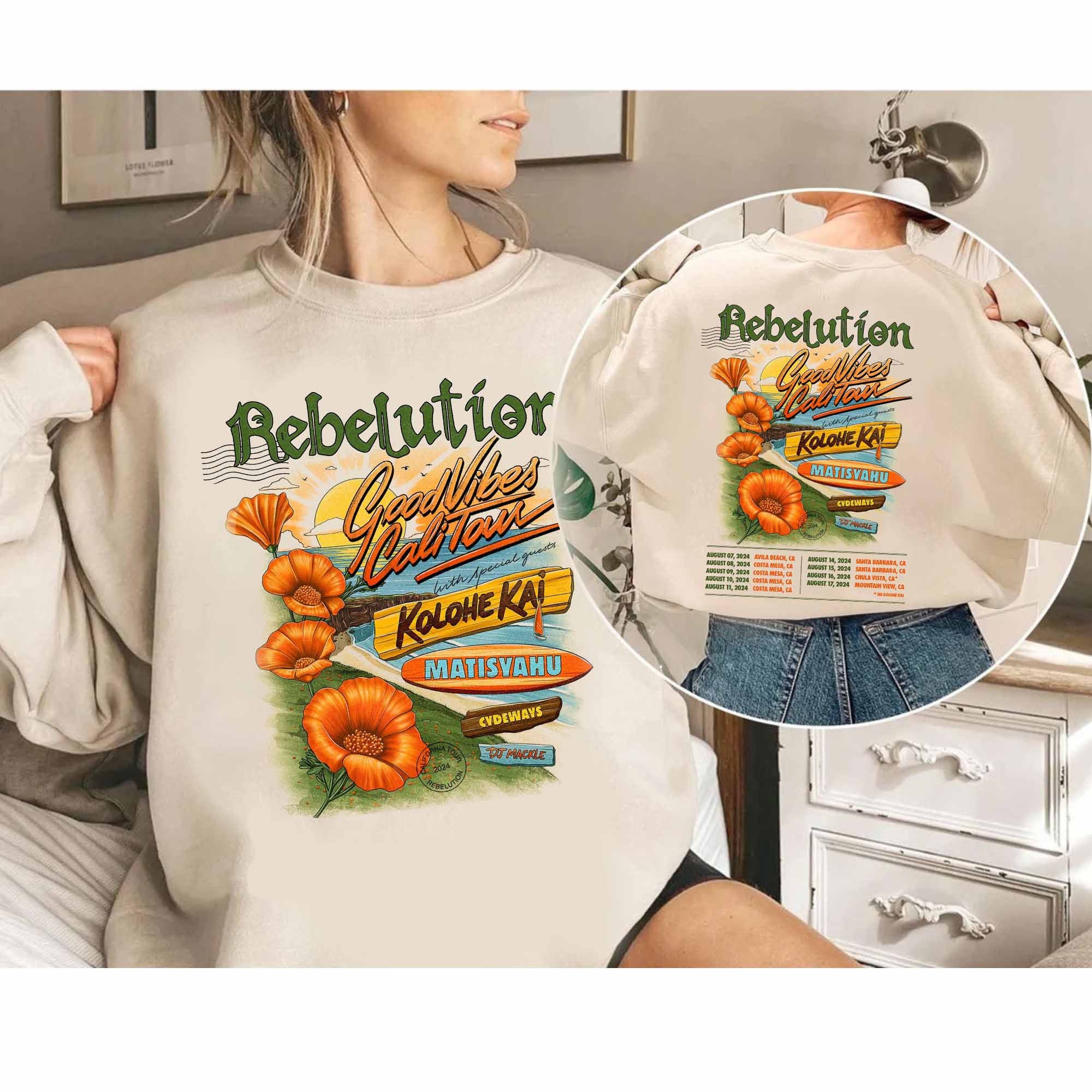 Rebelution Good V Cali 2024 Tour Shirt