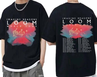 Stellen Sie sich vor, Dragons - Loom Tour 2024 Shirt, stellen Sie sich Dragons Band Fan Shirt vor, stellen Sie sich Dragons 2024 Konzert Shirt vor, Loom Neues Album Shirt