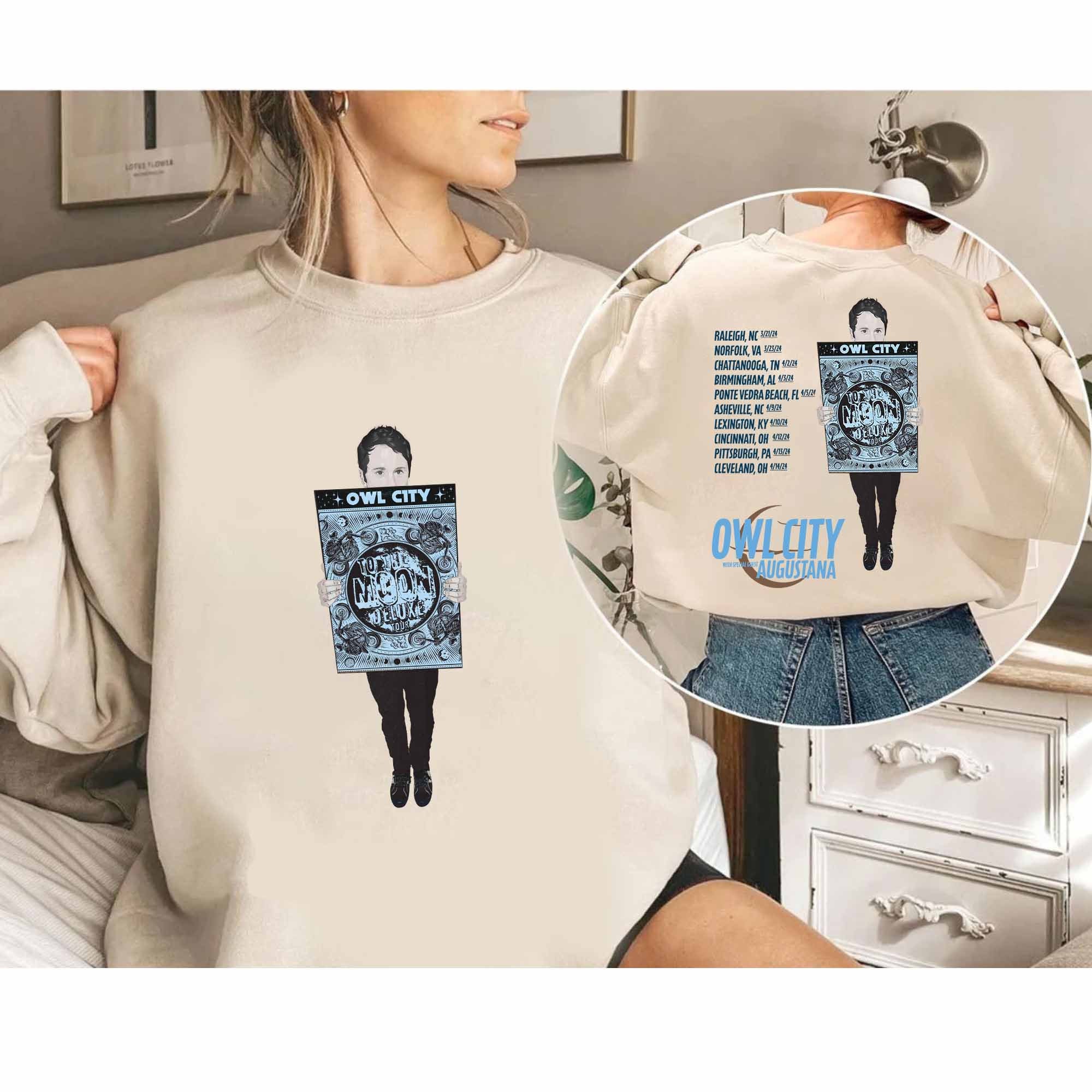 Owl City To The Moon Tour 2024 Shirt, Owl City Band Fan Shirt