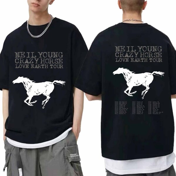 Neil Young and Crazy Horse 2024 Tour Shirt, Neil Young Fan Shirt, Neil Young 2024 Concert Shirt, Crazy Horse Tour 2024 Tee