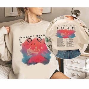 Imagine Dragons Loom Tour 2024 Shirt, Imagine Dragons Band Fan Shirt, Imagine Dragons 2024 Concert Shirt, Loom New Album Shirt image 3