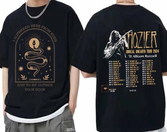 Hozier 2024 Tour Vintage Shirt, Hozier Unreal Unearth Tour 2024 Shirt, Hozier Tour Merch, Hozier Unreal Unearth Album, Hozier Fan Gift