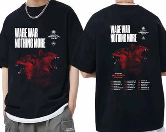 Nothing More and Wage War Spring 2024 US Tour Shirt, Nothing More Fan Shirt, Wage War 2024 Tour Shirt