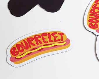 Magnet souple hotdog bourrelet petit cadeau original frigo par decartonetdetoiles