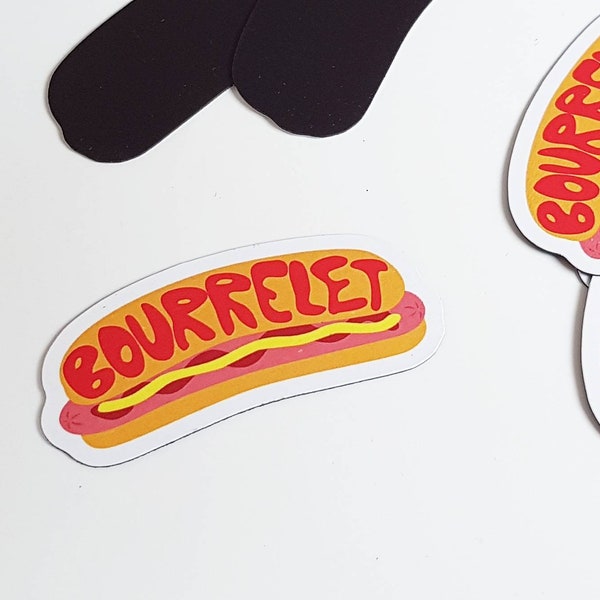 Magnet souple hotdog bourrelet petit cadeau original frigo par decartonetdetoiles