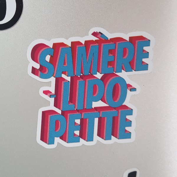 Sticker Samerelipopette feminism lettering humour by decartonetdetoiles