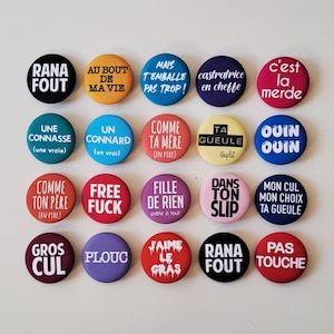 badges french message for him for her by decartonetdetoiles