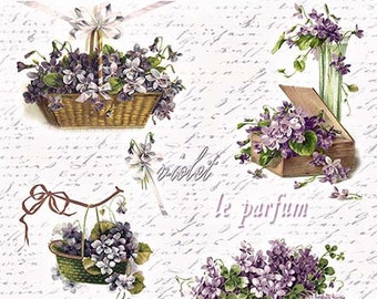 Decoupage Rice Paper Sheet FLOWERS #R0356