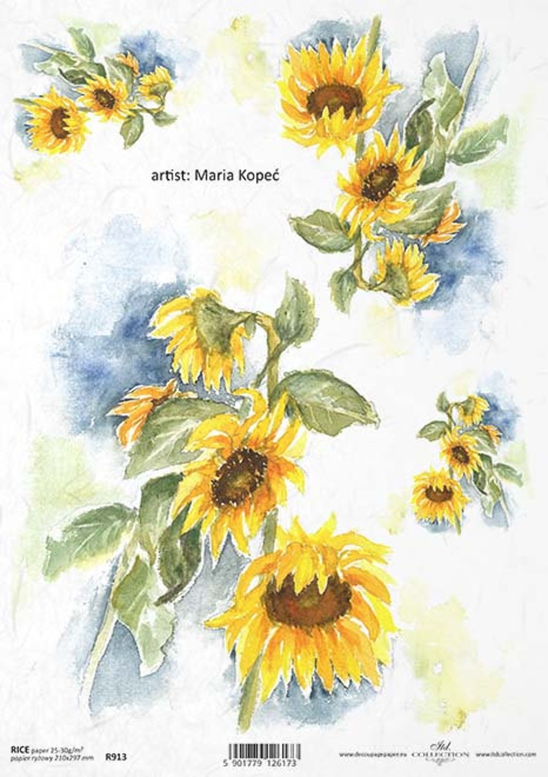 sunflower-rice-paper-for-decoupage-r913-etsy