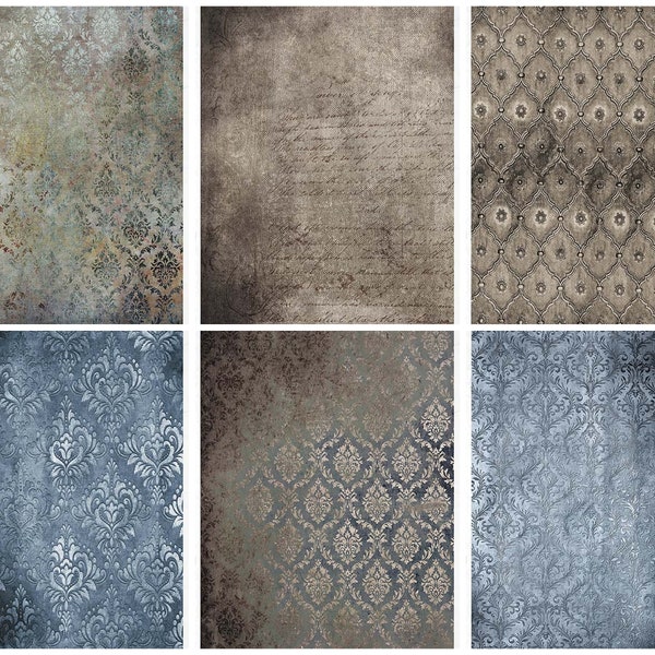 Wallpaper Decoupage Etsy