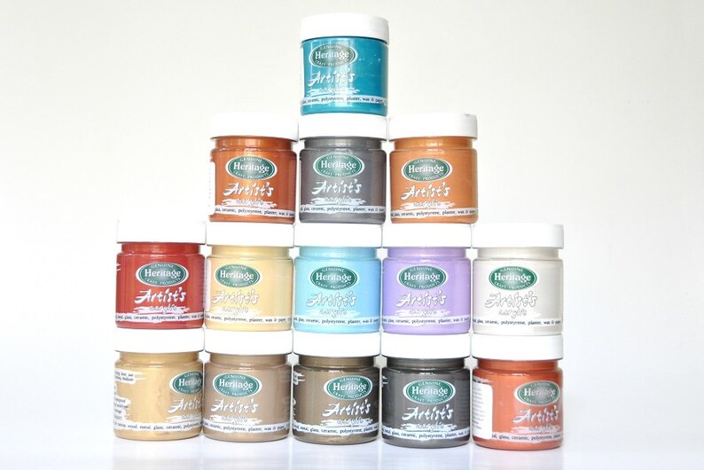 Metal Finish Acrylic Paint. Metallic Paints. Choose your color Etsy