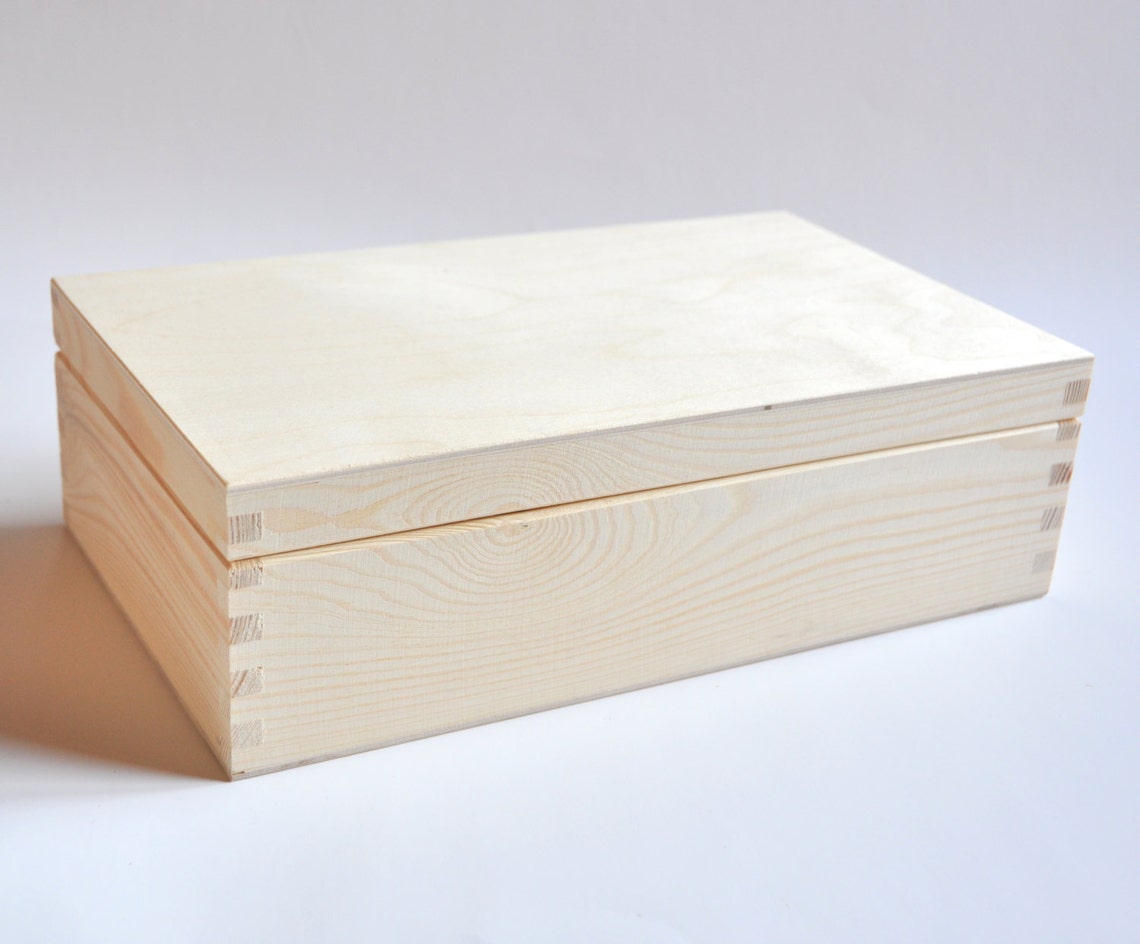 Unfinished Wood Tea Box. 8 compartments. Unpainted Wood Tea Etsy
