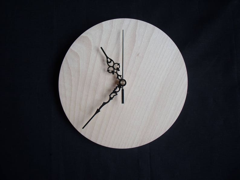 Round Clockface for DIY projects. Unfinished Wooden Clock Etsy