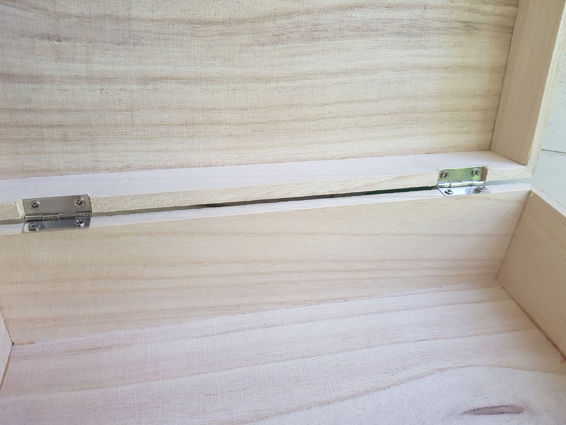 Unfinished Wood Suitcase. Unpainted Wood Suitcase. Wooden Etsy