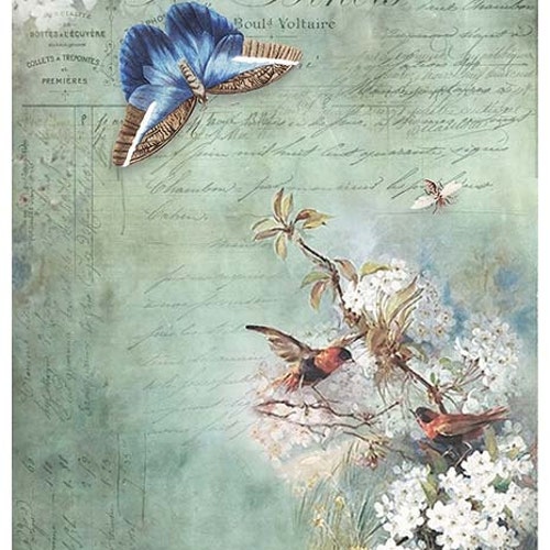 Decorative Rice Paper Sheet for Decoupage / Mulberry/ Bunny Etsy