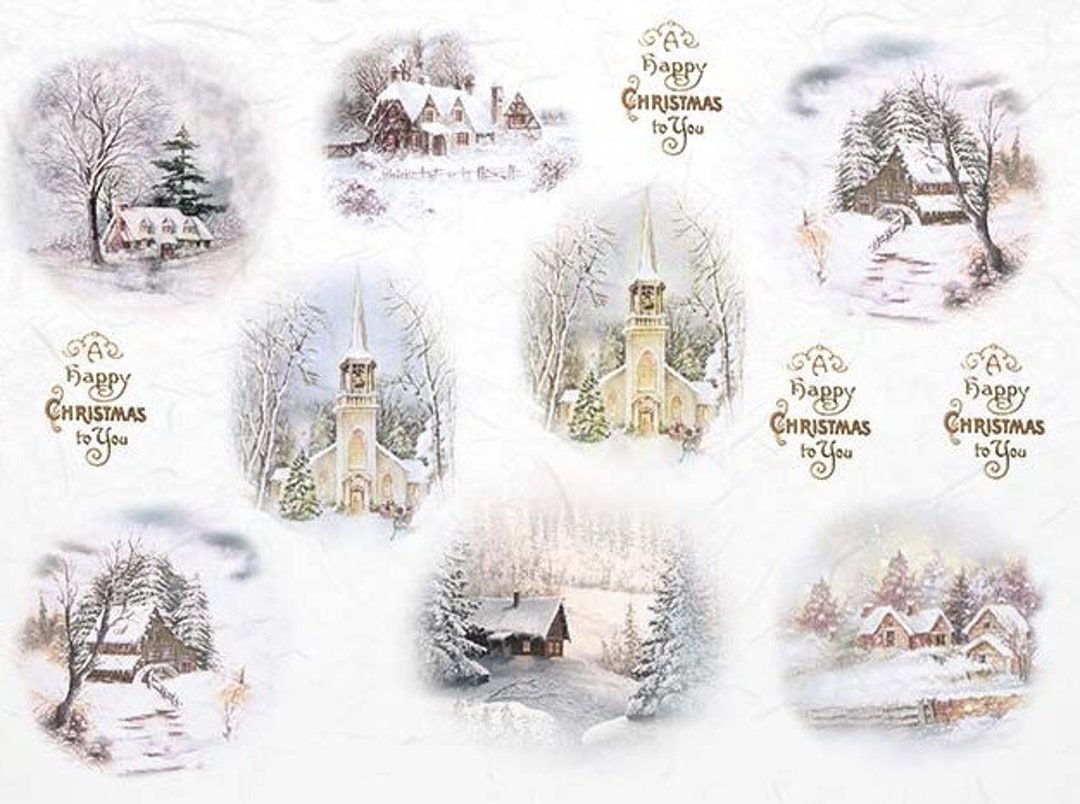 Winter CHRISTMAS Decoupage Rice Paper R1274 or R0143L - Etsy