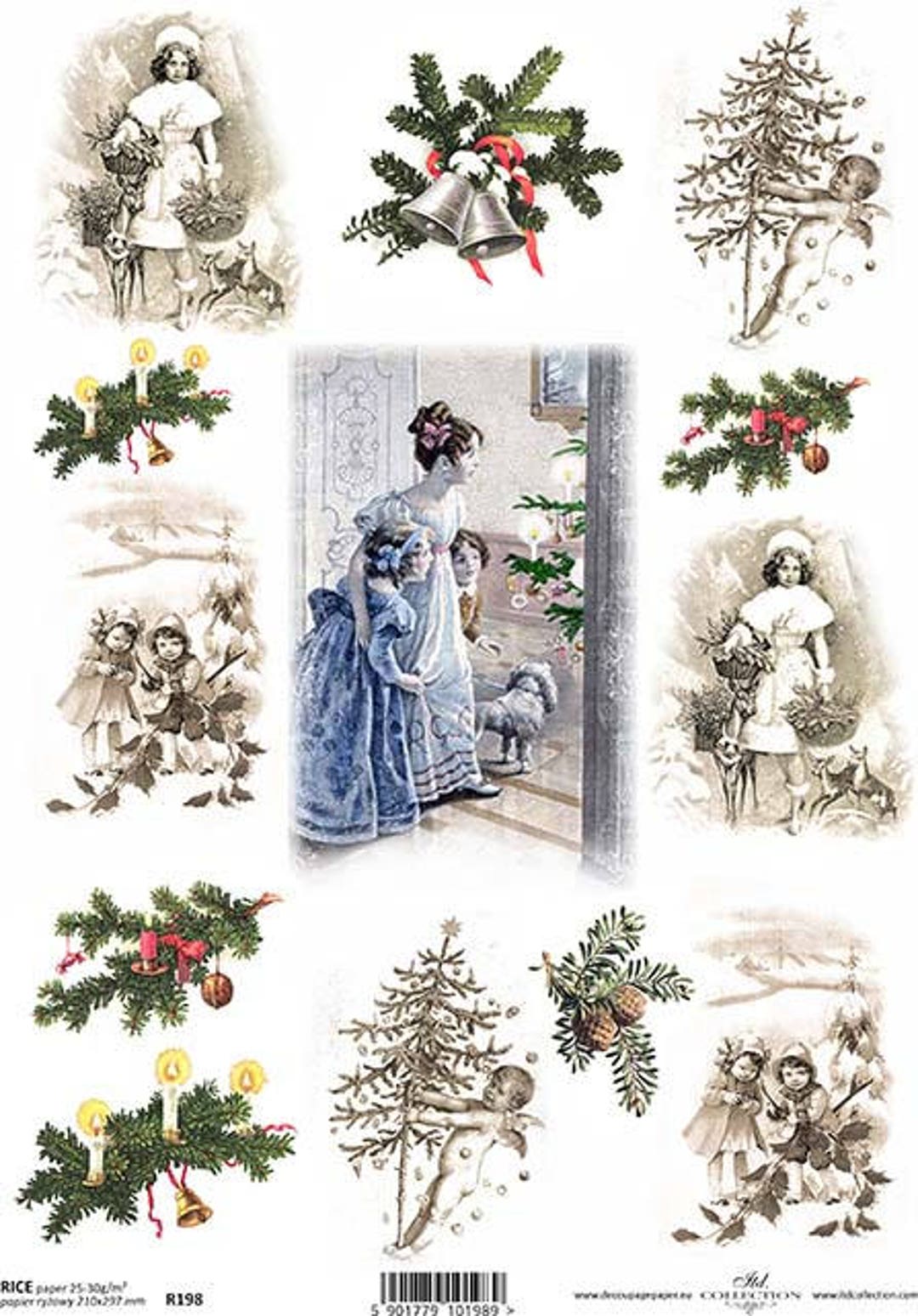 Rice Paper for CHRISTMAS Decoupage Rice Paper R0198 - Etsy
