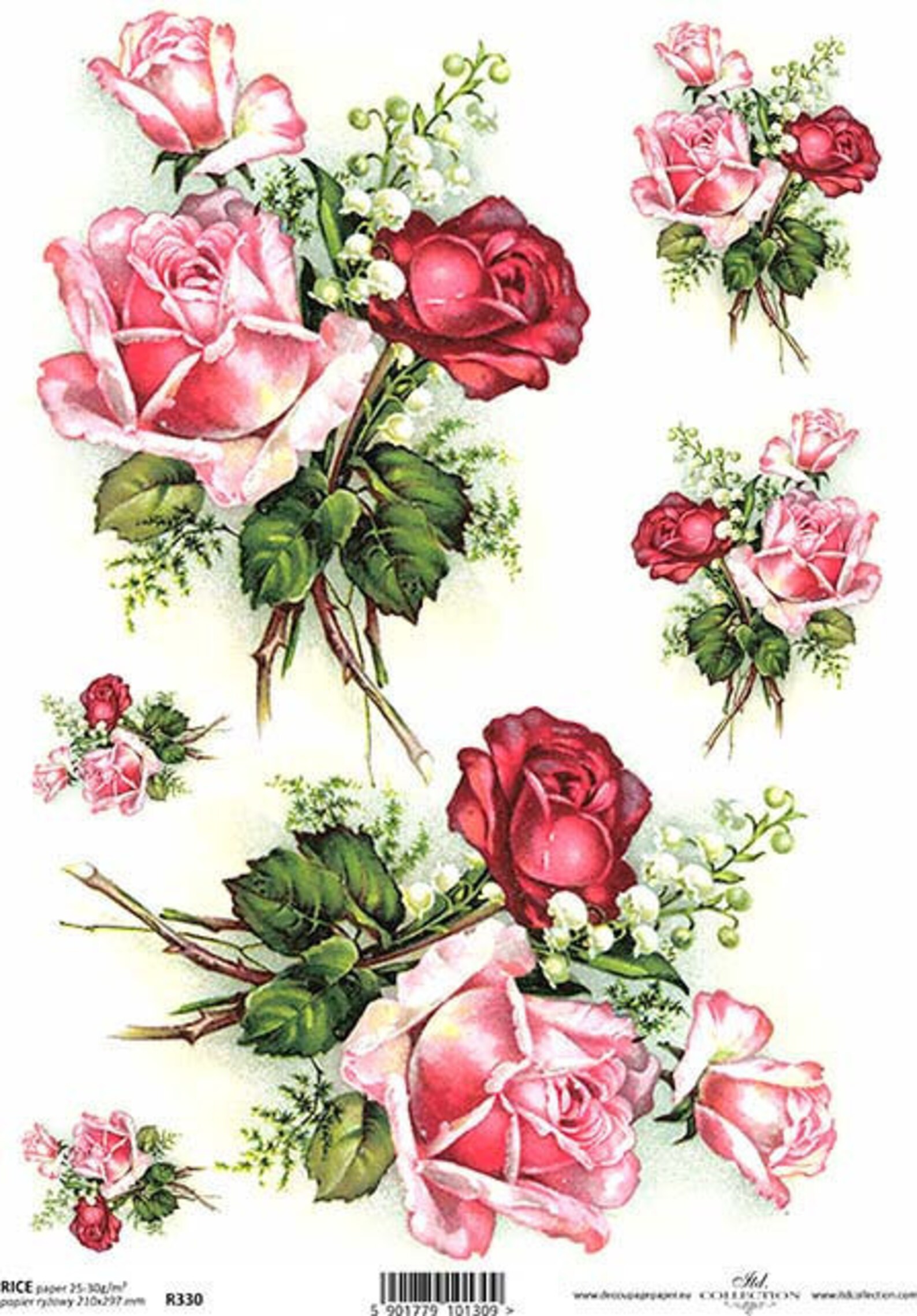 ROSES Rice Paper for Decoupage R0330 - Etsy