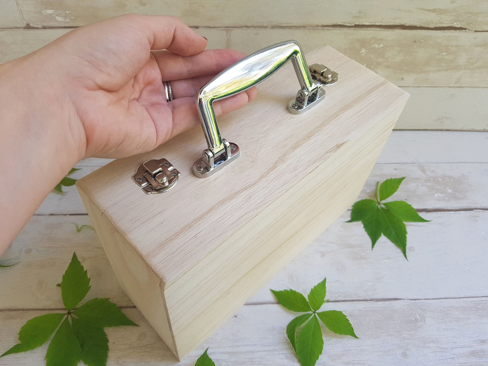 Unfinished Wood Suitcase. Unpainted Wood Suitcase. Wooden Etsy