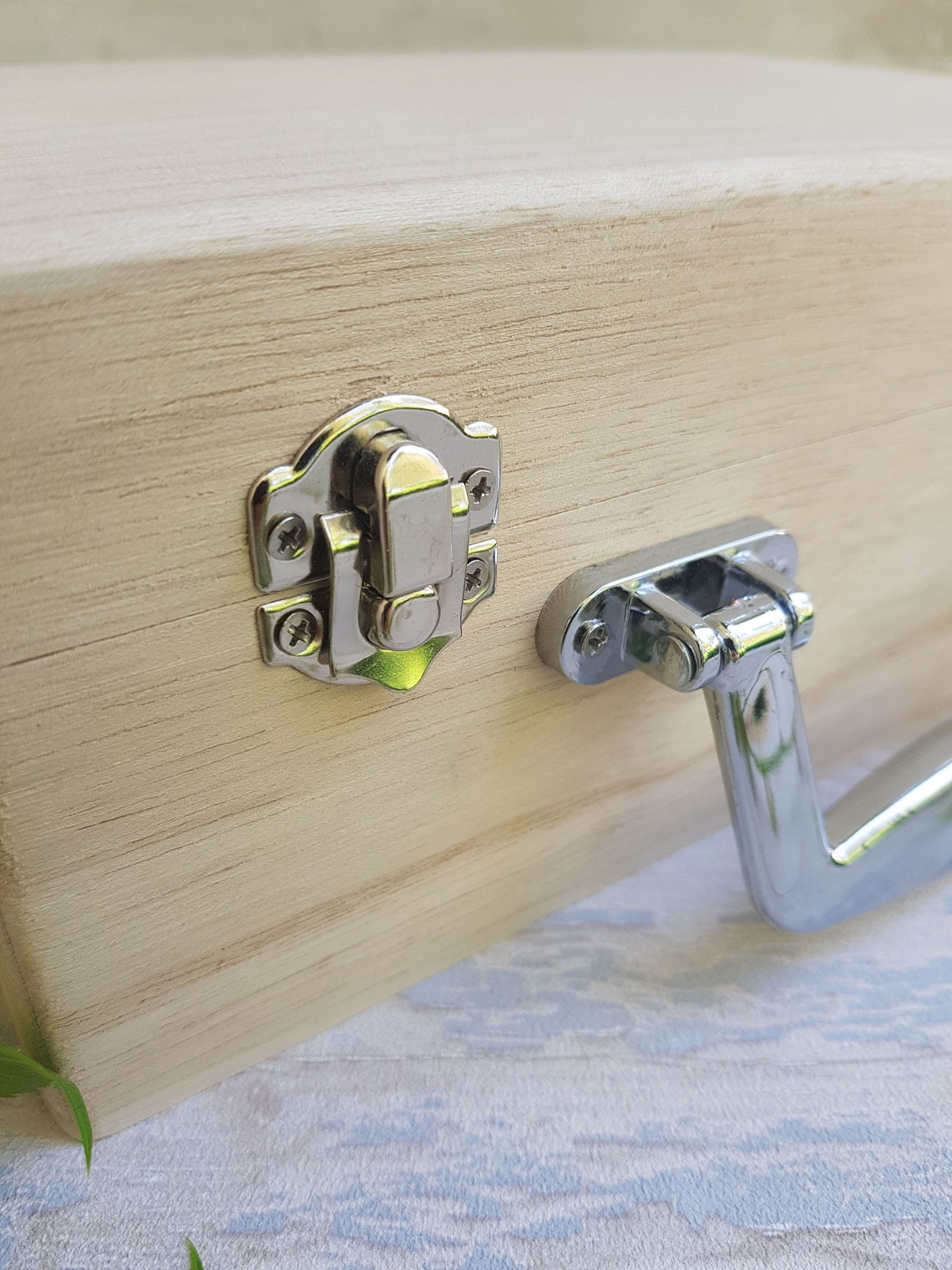 Unfinished Wood Suitcase. Unpainted Wood Suitcase. Wooden Etsy