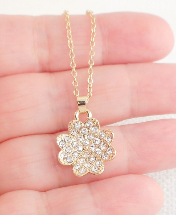 Vintage Liz Claiborne Gold Pave Stone 