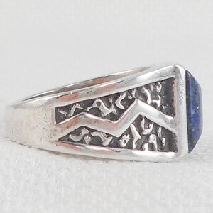 Vintage Sterling Silver Carolyn Pollack Unisex Lapis Ring CP - Etsy