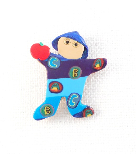 School Boy Pin