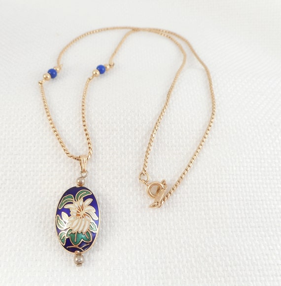 Vintage Avon White Cloisonne Collar Cloisonnne White Etsy España