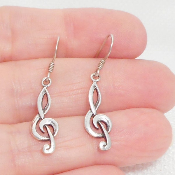 Collana Ciondolo Chiave Di Violino In Argento Sterling 925 - Regalo Musicista - Foto 1