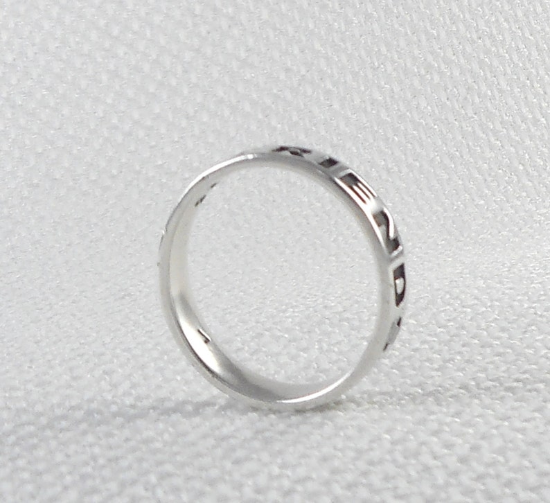 Vintage Sterling Silver FRIENDS FOREVER Band Ring Friendship - Etsy