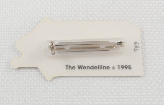 Vintage Wendelline Birdhouse Pin Numbered 759 199… - image 2