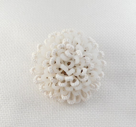 Vintage 1950's West Germany Celluloid Flower Broo… - image 3