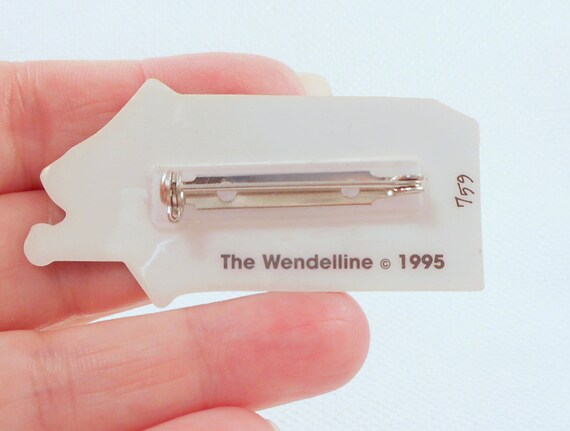 Vintage Wendelline Birdhouse Pin Numbered 759 199… - image 3