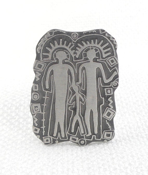 Vintage Detailed Urban Fetishes Pin Lead Free Pew… - image 2