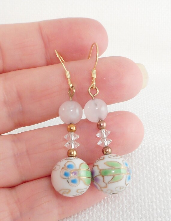 Vintage Cloisonne Drop Gem Vintage Cloisonne Drop Gem