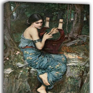 Canvas Art Print of John William Waterhouse: The Charmer. Large Size (30 x 20 Inches)