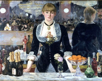Manet FOLLIES BERGERE Miniature Dollhouse Picture MADE IN USA FAST DELIVERY