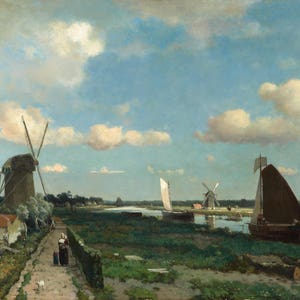 Jan Hendrik Weissenbruch: The Trekvliet. Fine Art Print/Poster 004717 image 1