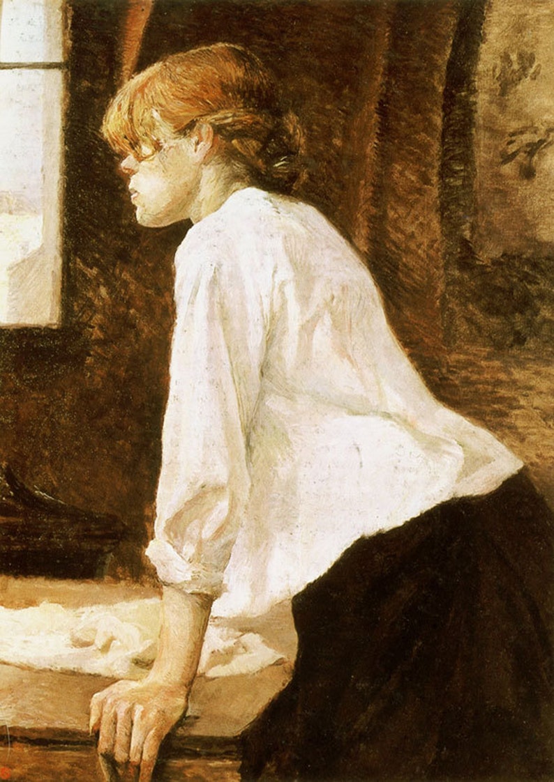 Henri de Toulouse-Lautrec: The Laundress. Fine Art Print/Poster. 002212 image 1