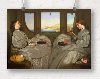 Augustus Leopold Egg: Die Reisegefährten. Fine Art Print/Poster.