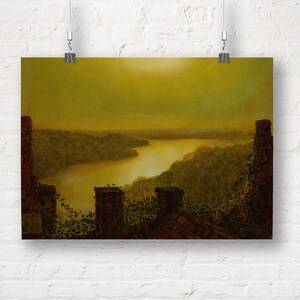 John Atkinson Grimshaw: Roundhay Lake (1993). Fine Art Print / Poster.