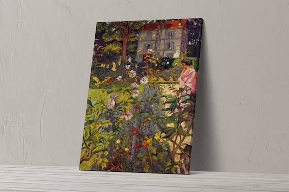 Canvas Art Print of Edouard Vuillard: Garden at Vaucresson. Large