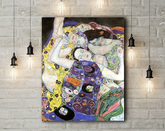 Canvas Art Print of Klimt: The Maiden.