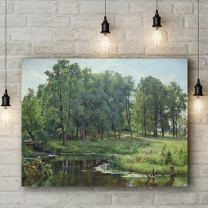 Canvas Art Print of Ivan Shishkin: In the Park.